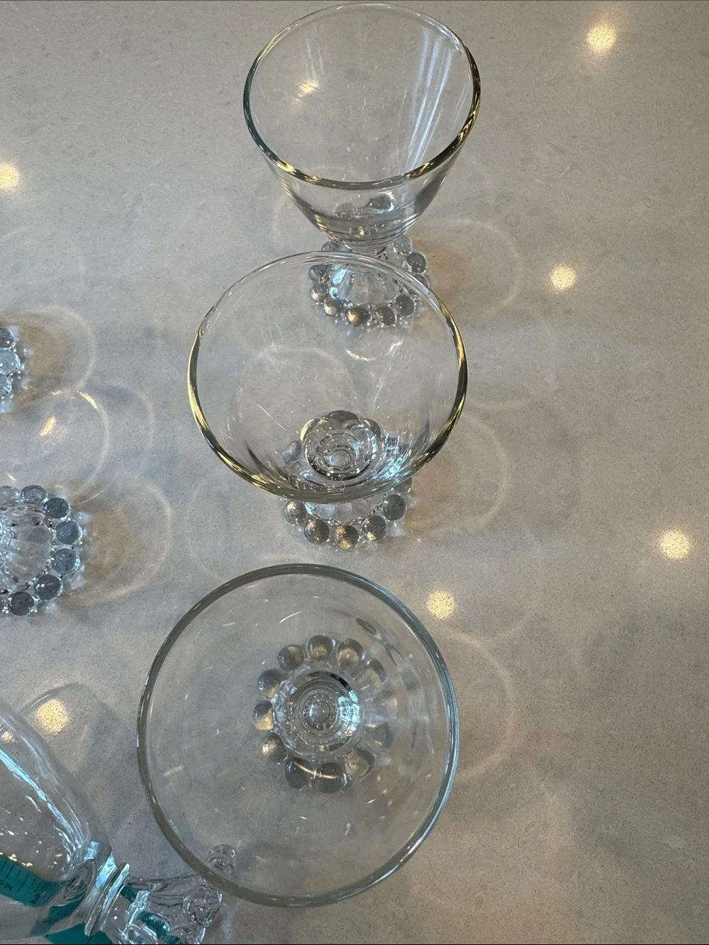 Anchor Hocking  Berwick boopie Clear Glass Stemmed Dessert Goblets - Set of 6